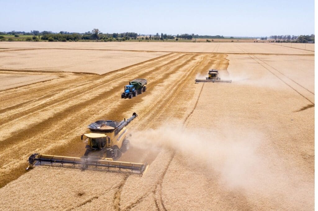 New Holland combine harvester