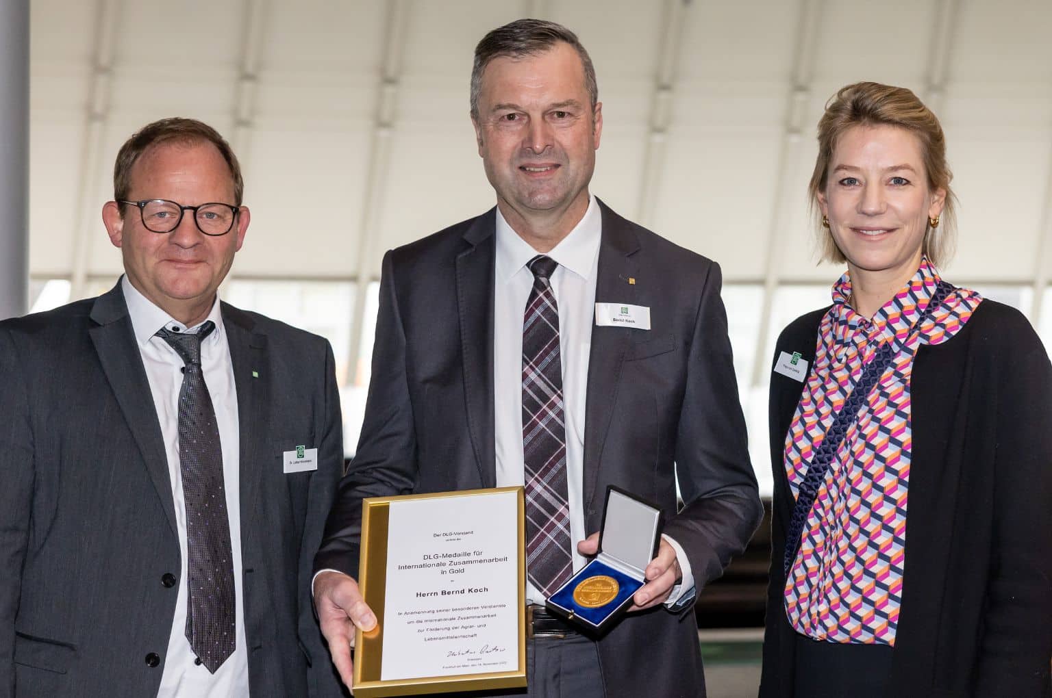 DLG Gold Medal for Bernd Koch