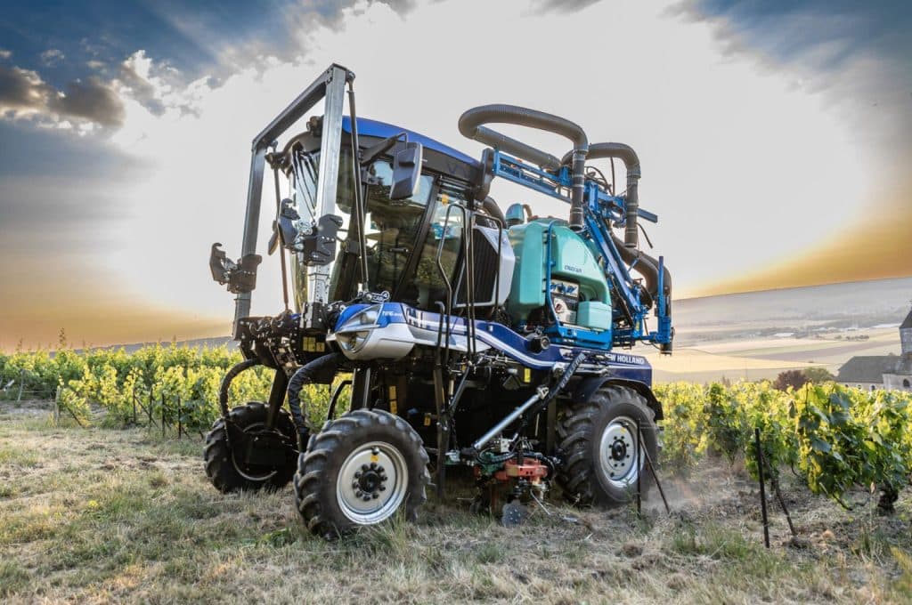 New Holland TE6 straddle tractor