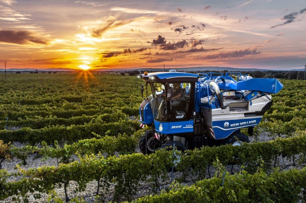 New Holland BRAUD grape harvester