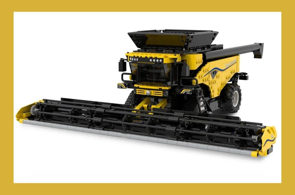 New Holland CR 11 made from LEGO bricks