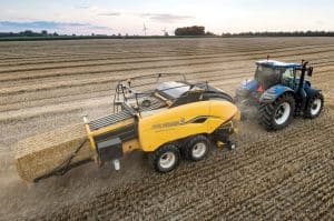 New Holland yellow hay tools in North America