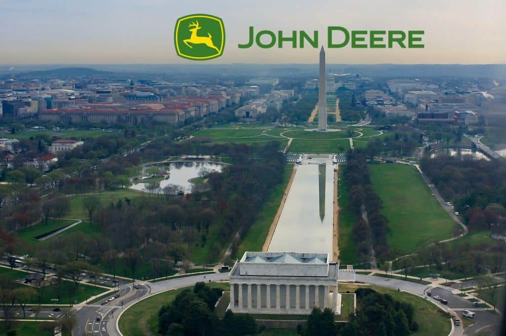 John Deere equipment and technology will be on display at the Mall in Washington DC, USA, this coming May 6-8