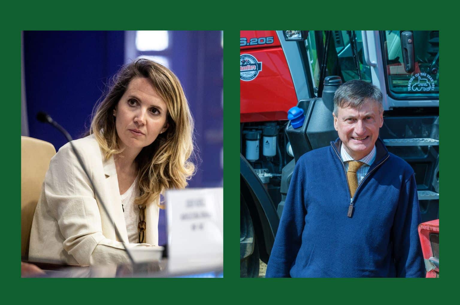 Giulia Catini (CNH) and Mark Moore (AGCO)