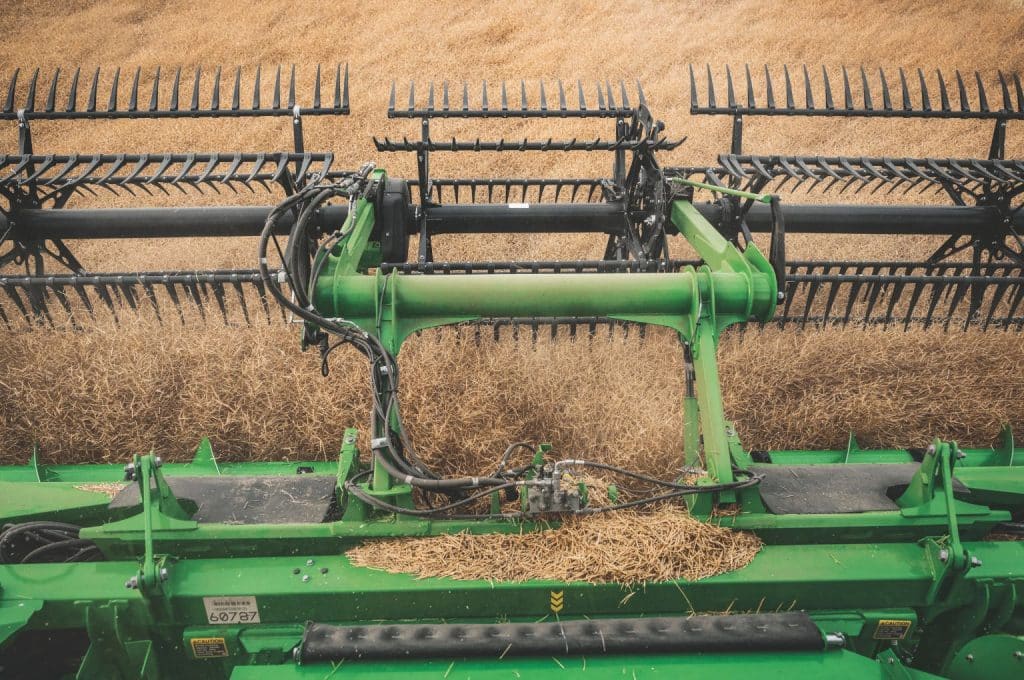 John Deere combine header