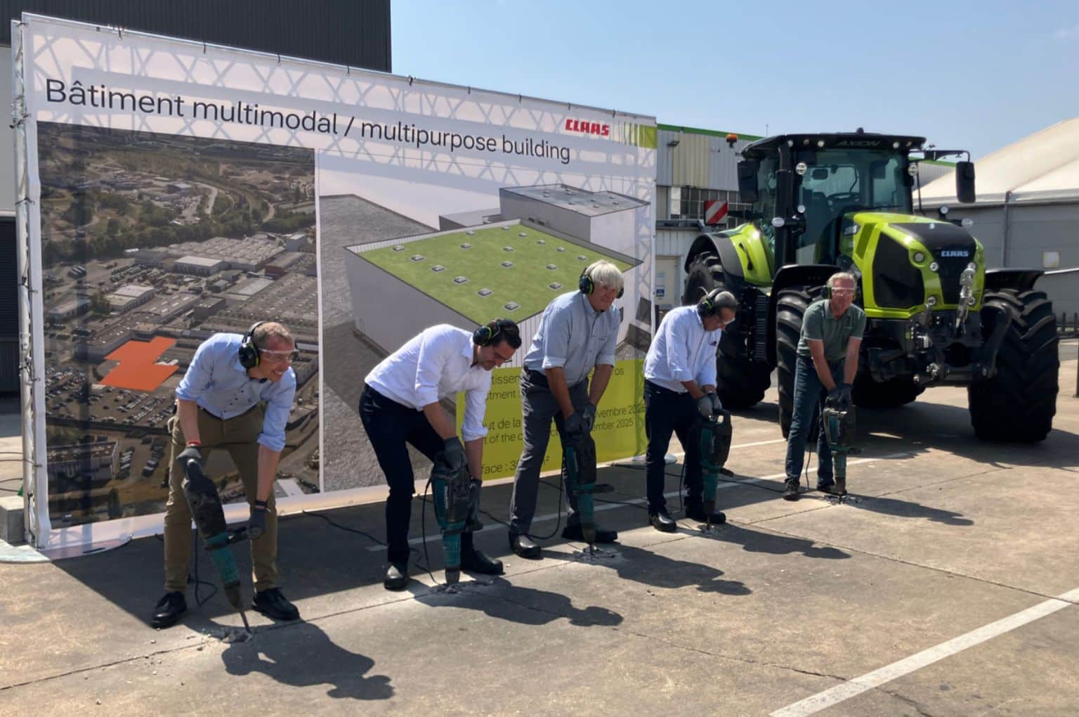 Claas Le Mans ground breaking