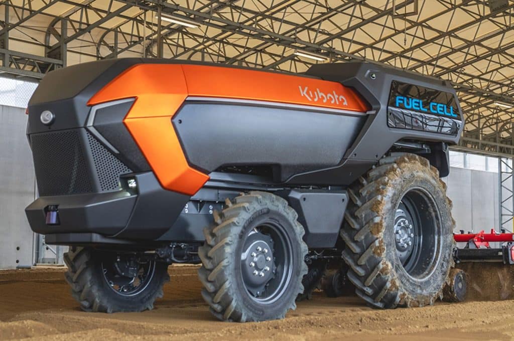Kubota autonomous fuel cell tractor
