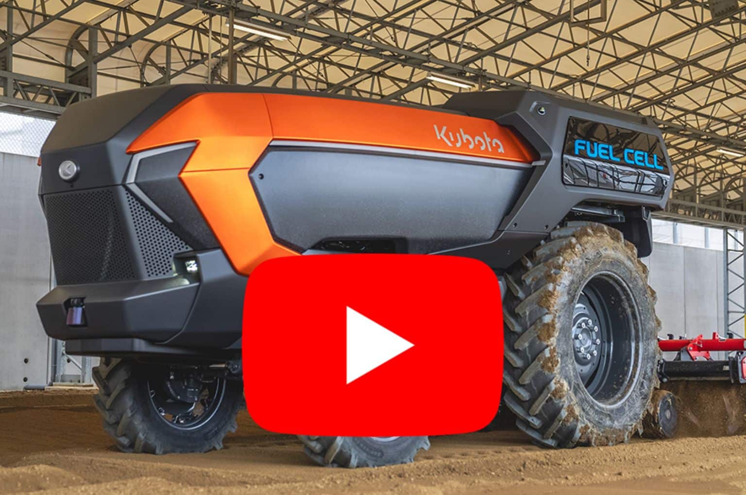 Autonomous Kubota fuel cell tractor