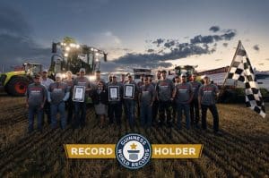 Claas Jaguar 1200 world harvesting record