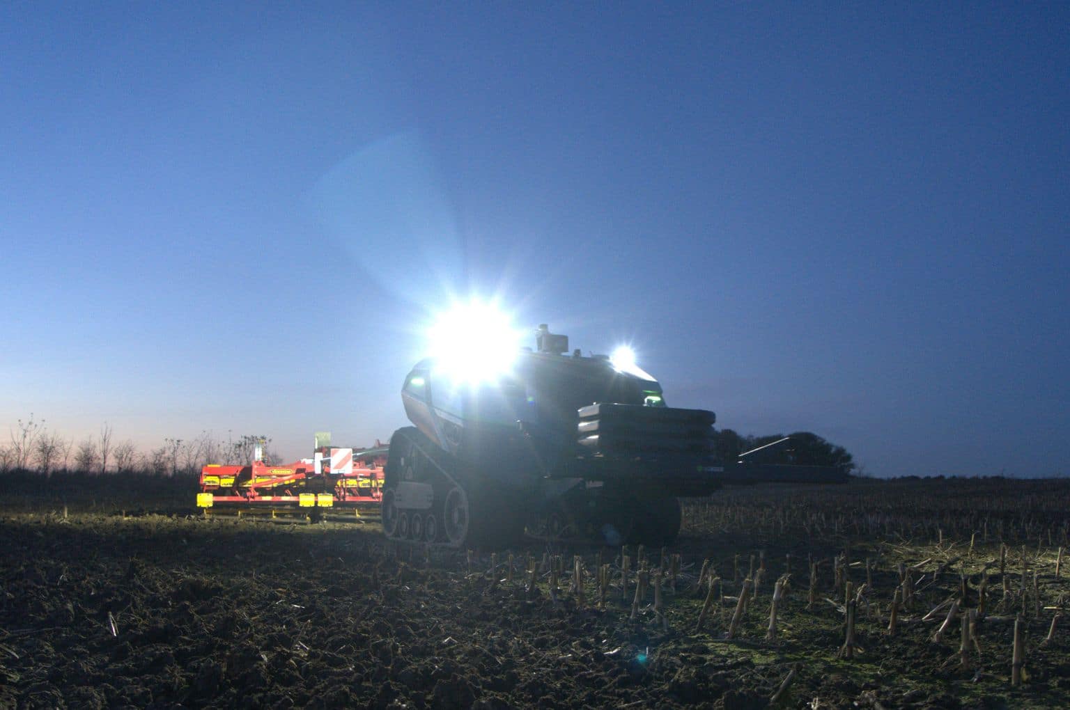 AgXeed AgBot T2-7 with Väderstad Carrier XL 625 cultivator