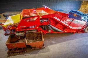 Grimme MultiSep separator on RH 24 receiving hopper