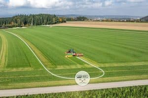 Pöttinger Novacat V automatic swath placement