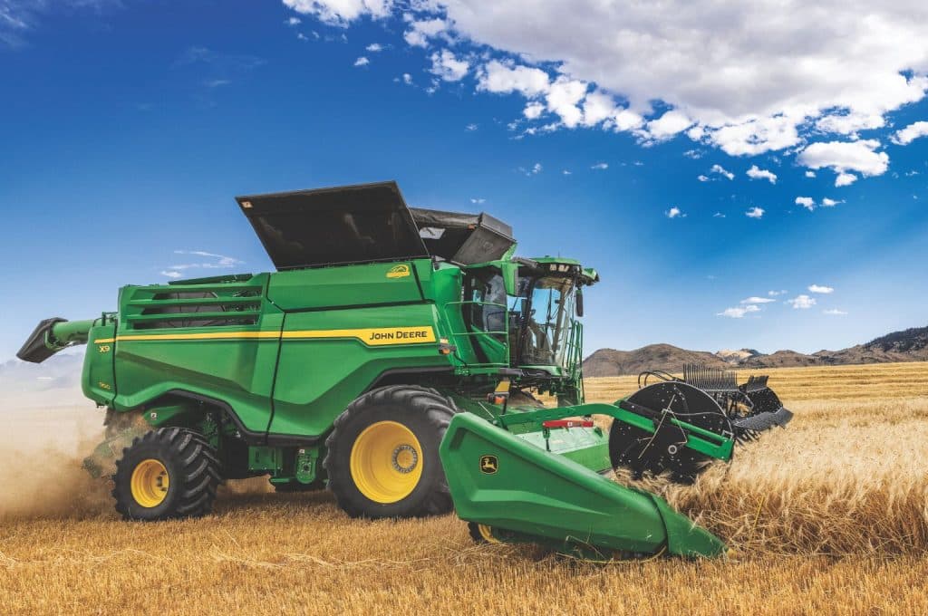 John Deere combine harvester updates