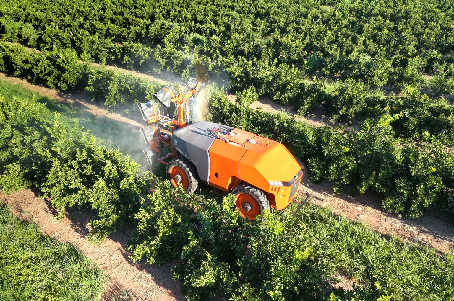 Jacto Arbus 4000 JAV autonomous orchard sprayer