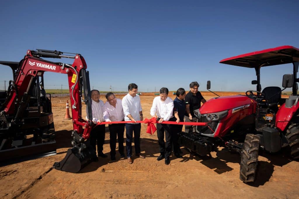 Ribbon-cutting at the ground-breaking ceremony for the new plant. Ribbon-cutting at the ground-breaking ceremony for the new plant.