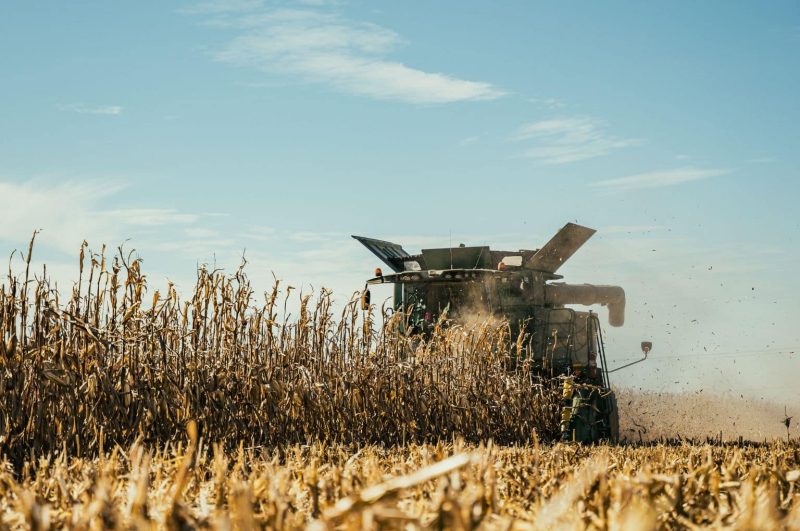 Combine guided by Ag Leader Z-Row