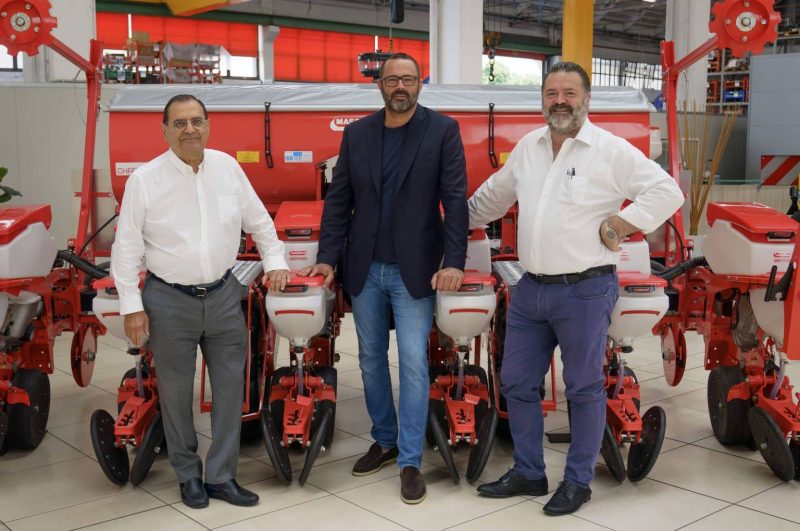Senior management Maschio Gaspardo from left to right CEO Luigi de Puppi, President Mirco Maschio, Vice President Andrea Maschio