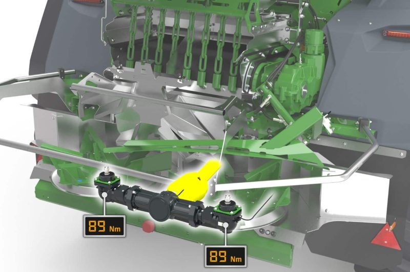 The new gearboxes now also enable use of the FlowControl automatic spread rate regulation system, thereby ensuring precise lime application, even with variable spreading material properties.
