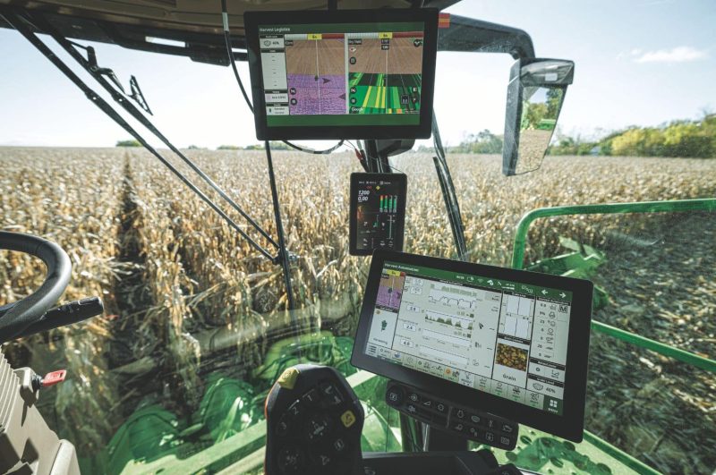 John Deere combine harvester updates