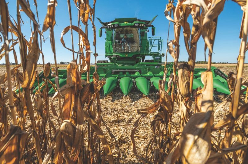 John Deere combine harvester upodates